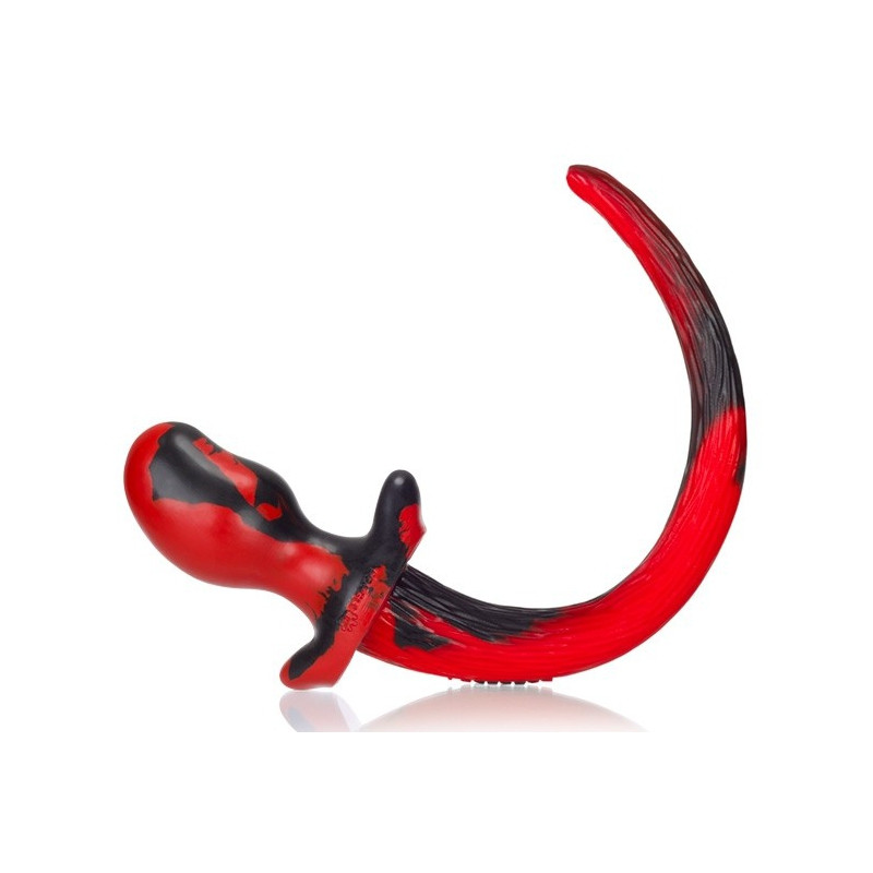 Oxballs Plug Queue Puppy Tail Bulldog 11.5 x 6 cm Rouge